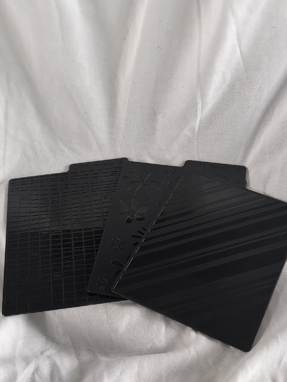 Sizzix Embossing Stamping Plates Set of 3